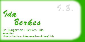 ida berkes business card